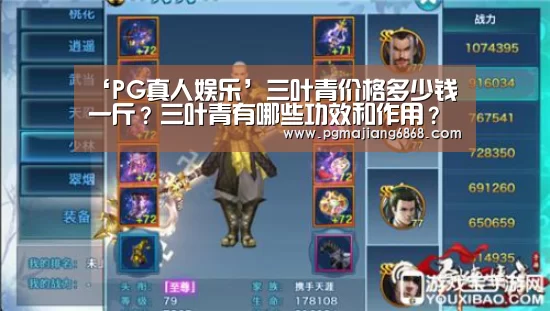 ‘PG真人娱乐’三叶青价格多少钱一斤?三叶青有哪些功效和作用?(图4) PG电子官方网站