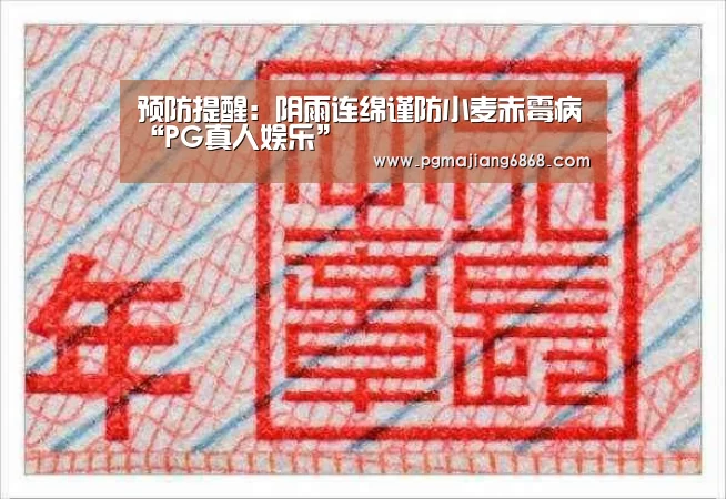 预防提醒:阴雨连绵谨防小麦赤霉病“PG真人娱乐”(图4) PG麻将官方入口